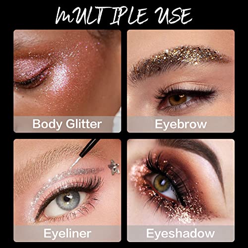 16 Colors Glitter Metallic Liquid Eyeliner Set - Waterproof & Long Lasting - 02 Set