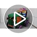 Halloween Inflatable Ghost Tractor Decoration with LED Lights - 5.5Ft Long, Outdoor Indoor Showpiece - Variation: Car