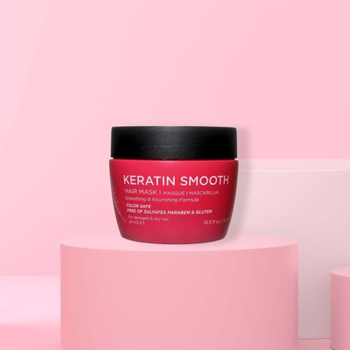 Luseta Keratin Smooth Hair Mask - Hydrating & Nourishing Treatment for Dry, Damaged Hair | 16.9 oz