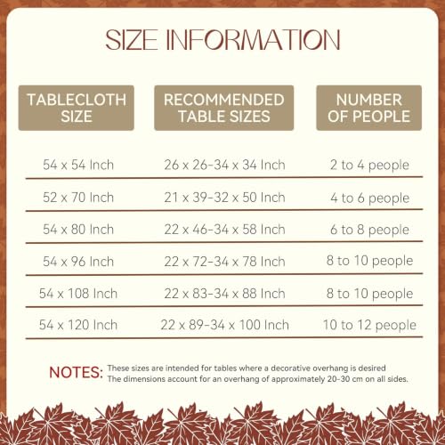 Romanstile Fall Checkered Tablecloth - Brown Plaid, 60 x 120 Inches, Rectangular
