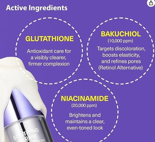 DERMAFIRM Bakuchiol Retinol Serum - Soothing Daily Skin Care with Niacinamide & Peptides for Sensitive Skin | R4 Glass Skin Toning Serum
