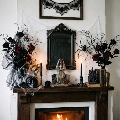 Halloween Table Decorations - Gothic Wedding Signs - Ghost Bride Variation