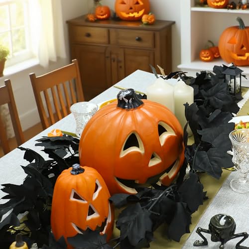 Joyhalo Black Halloween Garland 6 Pack 5.7FT Fall & Spooky Decor