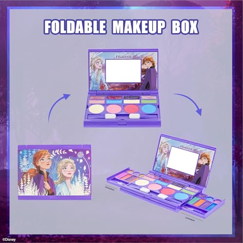 Kids Makeup Set with Lip Gloss & Eyeshadow - Frozen Style, 1 Pack