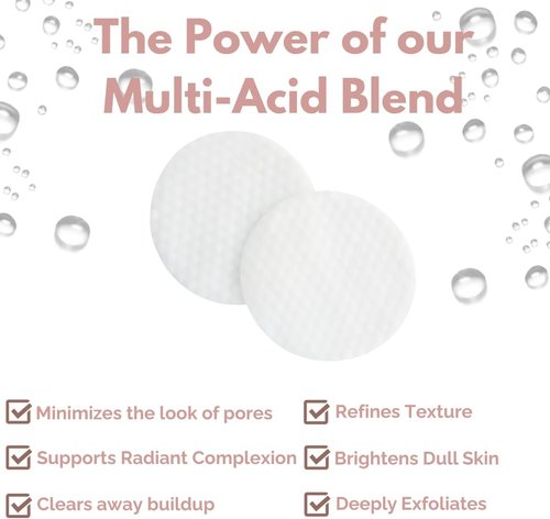 Regine Switzerland Toning & Exfoliating Face Pads - Clear Pores, Brighten Skin, Fade Dark Spots - 50 Count