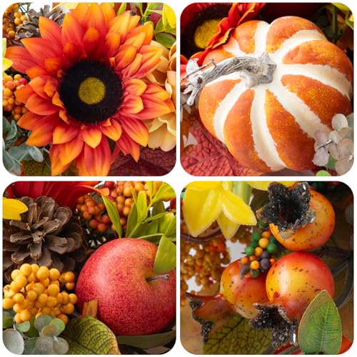 Fall Centerpieces for Tables - 28-Inch Autumn Table Decor - Fall Centerpieces - Pinkpuii