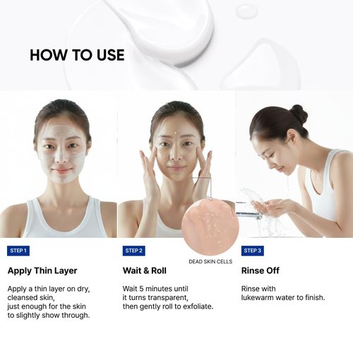 SAYNID Microbiome Renewing Cream Mask, Wash-off Face Mask, Cream Exfoliating, Pore Care, Glass Skin Effect, Barrier-Friendly Korean Skincare | 3.38 fl.oz. (100ml)