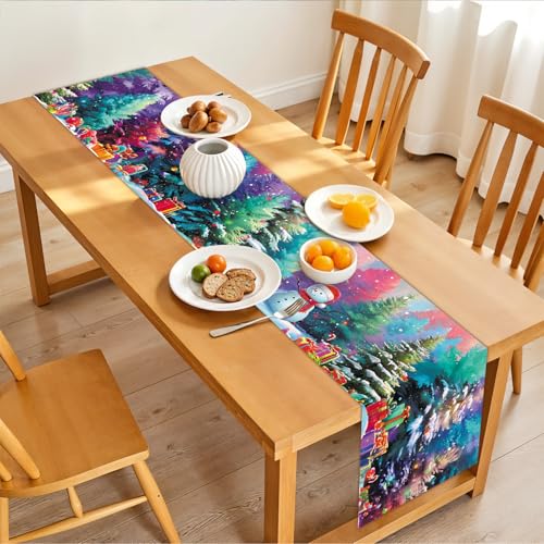 Halloween Table Runner and Placemats Set of 4 - Spooky Festive Holiday Decor