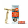 Merkur Classic Double Edge Safety Razor - Gold Plated Finish | 1 Count for a Smooth Shave