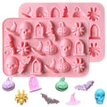 Halloween Pumpkin Skull Silicone Mold for Chocolates & Crafts - Colour 11