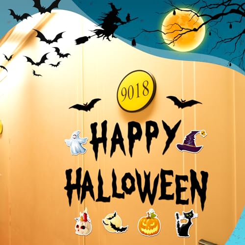 Halloween Bat Magnet Set - Car Garage Door Fridge Decor, 22 Pcs - Variation: Bat