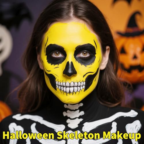Yellow Water-Based Face & Body Paint Stick - Full Coverage Halloween Cosplay Makeup - Variation of THIS Listing