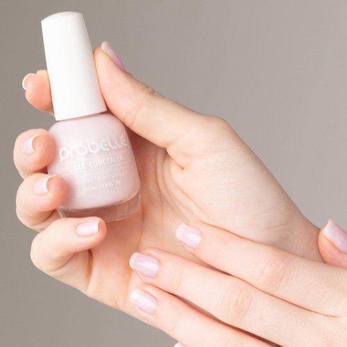 Probelle Illuminating Nail Concealer - Sheer Brightening Nail Polish for Discolored Nails | Vegan, Lilac Glow