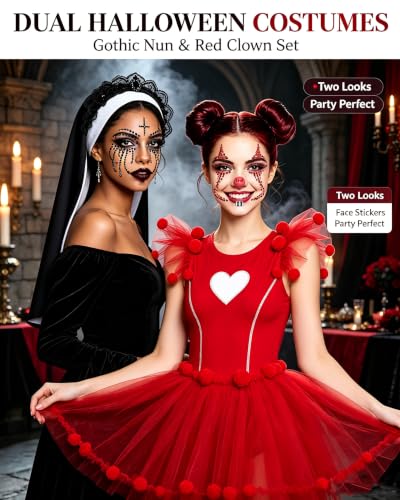 2 Piece Halloween Face Gems Rhinestone Stickers for Makeup & Costume