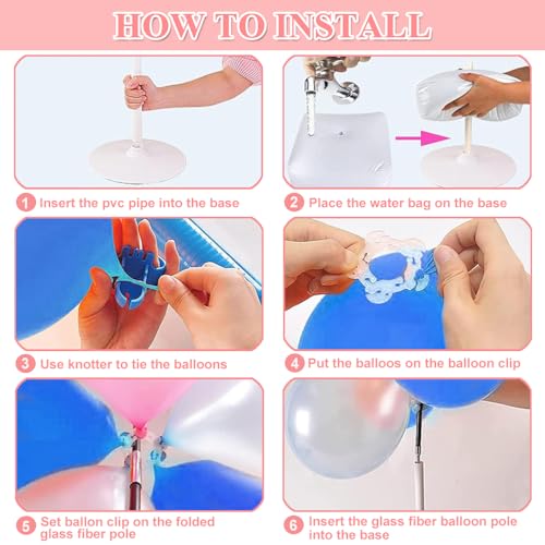 Adjustable Balloon Arch Kit with Pump, 9ft Tall & 10ft Wide Wedding & Party Decor