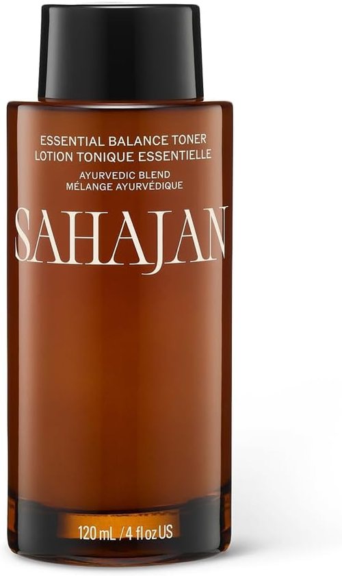 Sahajan Essential Balance Toner - Vitamin C & AHA Daily Glow Facial Toner | Exfoliates & Hydrates | 4 fl oz