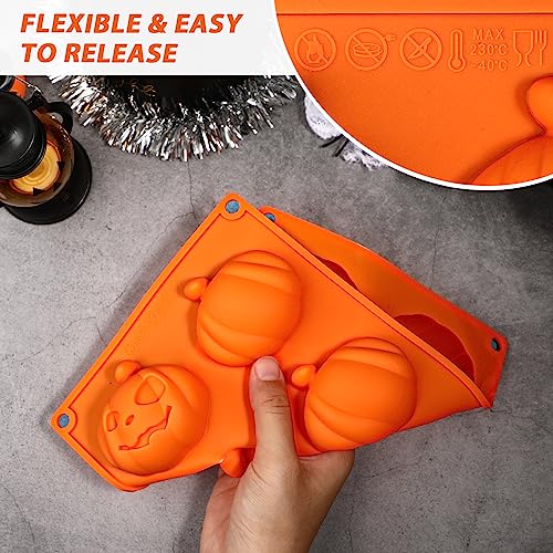 Pumpkin Silicone Mold for Halloween Hot Cocoa Bombs & Baking - Pack of 2