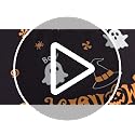 Halloween Pumpkin Ghost Spandex Tablecloth 6ft Fitted Rectangular Cover - Black White Orange