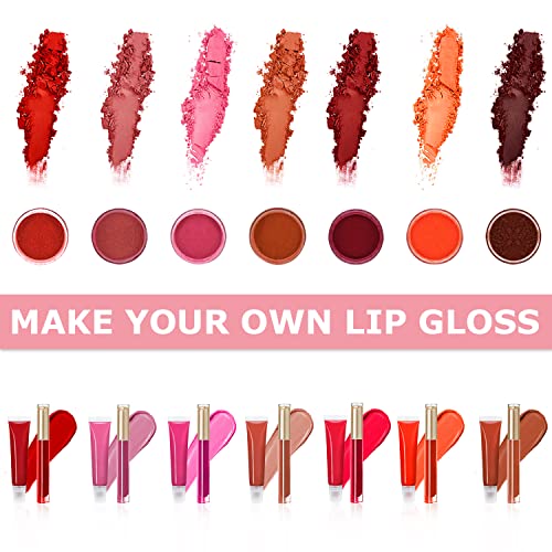 Pink Lip Gloss Making Kit - DIY Lip Gloss Set for Kids & Women, Moisturizing Base, Jojoba Oil, Tubes, Gift
