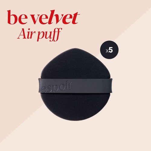 Espoir Be Velvet Air Puff 5ea - Flawless Makeup Sponge Applicator for Liquid Foundation & Powder