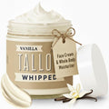 Lady May Tallow Whipped Tallow 24oz - All Natural Face Cream + Whole Body Moisturizer for Dry Skin - Made With Scented Oil Blend - No Preservatives, Parabens or Seed Oils - USA Made (Vanilla)