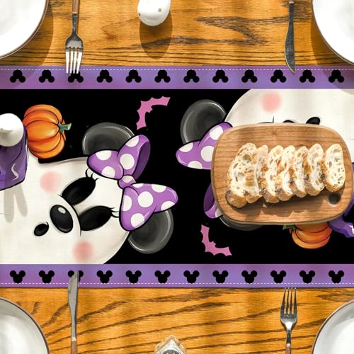 Colorful Halloween Table Runner 13x108 Inch Skull Party Decor - Flaircave