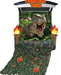 Dinosaur Trunk or Treat Car Decorations Kit - Green Halloween SUV Decor