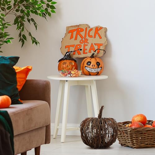 Wicker Pumpkin Decor 21x20cm Fall Harvest Thanksgiving Table Centerpiece