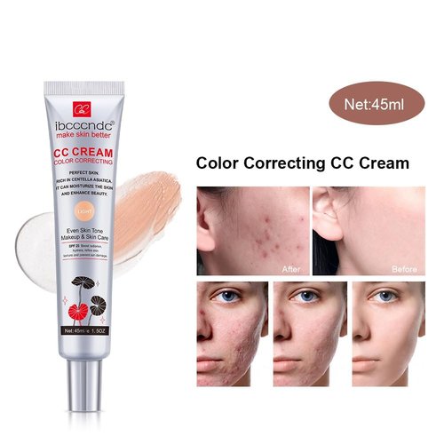 Skiennix Color Correcting CC Cream Foundation - Moisturizing & Waterproof with SPF 25 | Dark Shade
