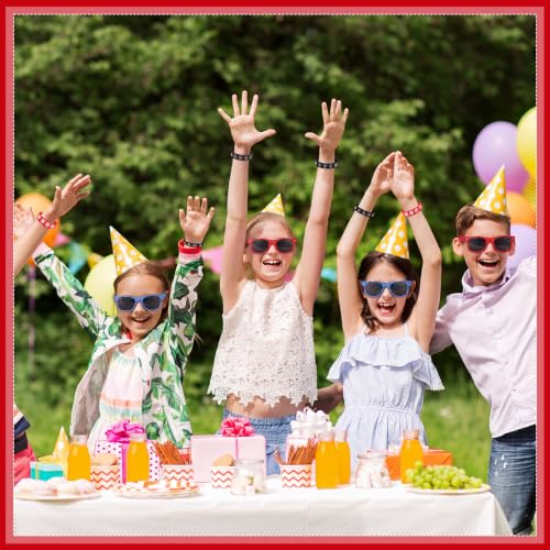 Kingdder 48 Pcs Spider Web Party Favors - Sunglasses & Wristbands, Classic