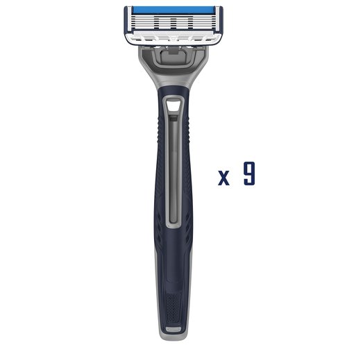 Barbasol Ultra 6 Plus Premium Disposable Razor Value Pack Bundle (3 Packs/9 Total Razors)