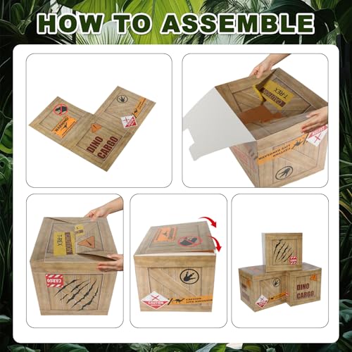 Dinosaur Party Decorations Kit - Balloons, Banner, Vines & Table Centerpieces