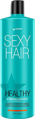 SexyHair Healthy Strengthening Shampoo & Conditioner - Anti-Breakage Formula for Damaged Hair | Sulfate-Free