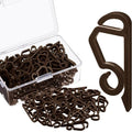 Christmas Light Clips Outdoor Gutter Hooks - Coffee, 240 Pieces