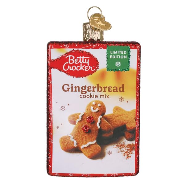 Christmas Glass Ornament - Betty Crocker Cookie Mix Holiday Decoration