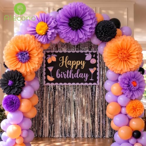 Alecono 9 Pcs Giant Paper Flowers Decorations for Wall (24", 20", 14")