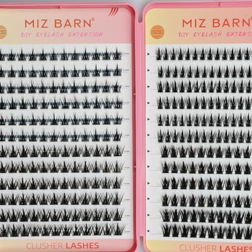 4 Styles Mixed 312PCS Cluster Lash Kit - Wispy DIY Natural-Look Eyelash Extensions