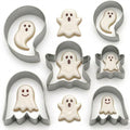 Ghost Cookie Cutter Set - 6PCS Halloween Shaped Stainless Steel Biscuit Molds with 3 Sizes - Fall Party Decorations