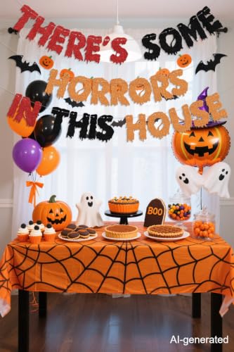 Halloween Horror Banner for Party Decorations - Spooky House Sign