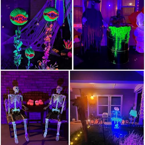 Outdoor LED Blacklight Spotlight 15W Waterproof Landscape Lighting for Halloween Parties