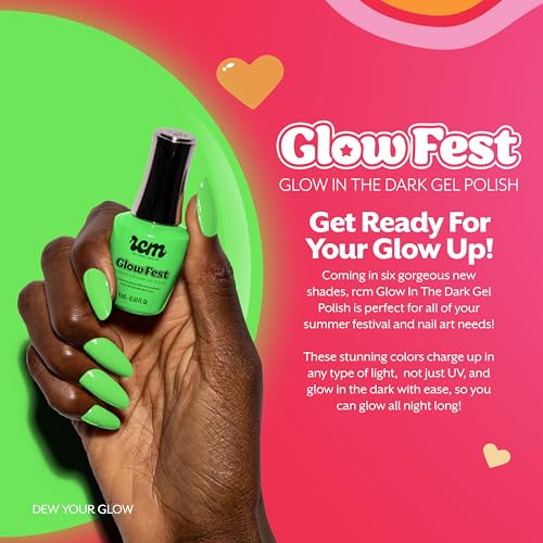 Glow-in-The-Dark Gel Nail Polish - Dew You Glow, 9ml - HEMA-Free, Long-Lasting
