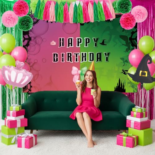Magical Enchanted Birthday Party Decorations Kit with Balloons, Foil Hat & Crown