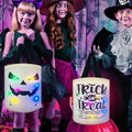 Halloween Light-Up Ghost Candy Bucket Trick or Treat Bag 1 Pack - Reusable Spooky Decor
