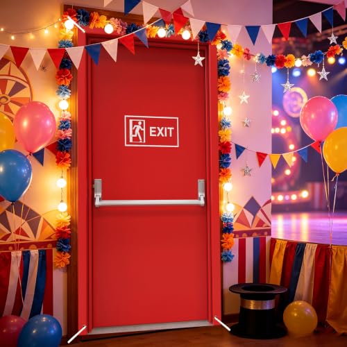 Halloween Circus Door Cover Backdrop - Escape Door Party Decoration Banner