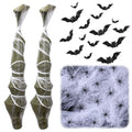 Halloween Hanging Corpse Decorations Set with Spiders and Bat Stickers - 72 Inch