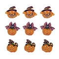 Halloween Pumpkin Paper Lanterns Set - Collapsible Outdoor & Indoor Decorations