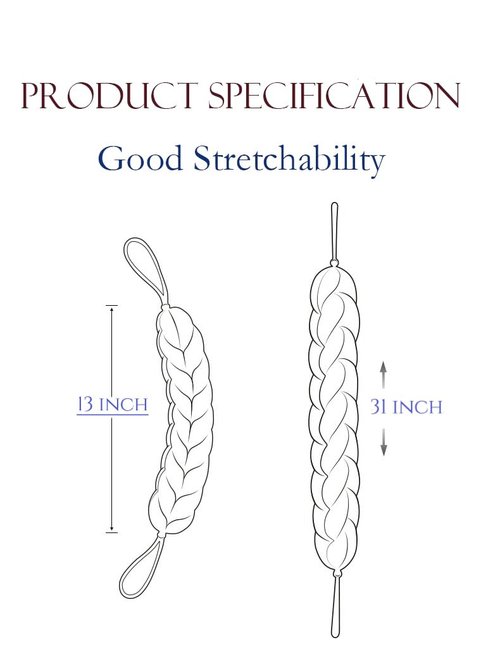 Long Stretch Back Sponge with Rope Handles Back Scrubber Bath Shower Mesh Sponge Exfoliating Body Scrub Stretch Braided Loofah for Men and Women(2-Pack,Blue)