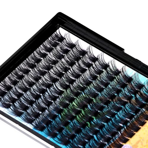 False Eyelashes Cluster 14mm Dramatic Look Wide Stem Handmade 120 Pcs