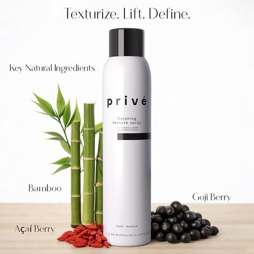 Privé Finishing Texture Spray - Lightweight, Flexible Hold for All Hair Types | Buildable Volume (6.1 oz)