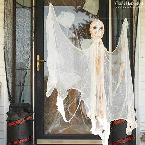 25 Ft. Creepy Halloween Cloth - Black, Gray, Purple, White - 2 Pack
